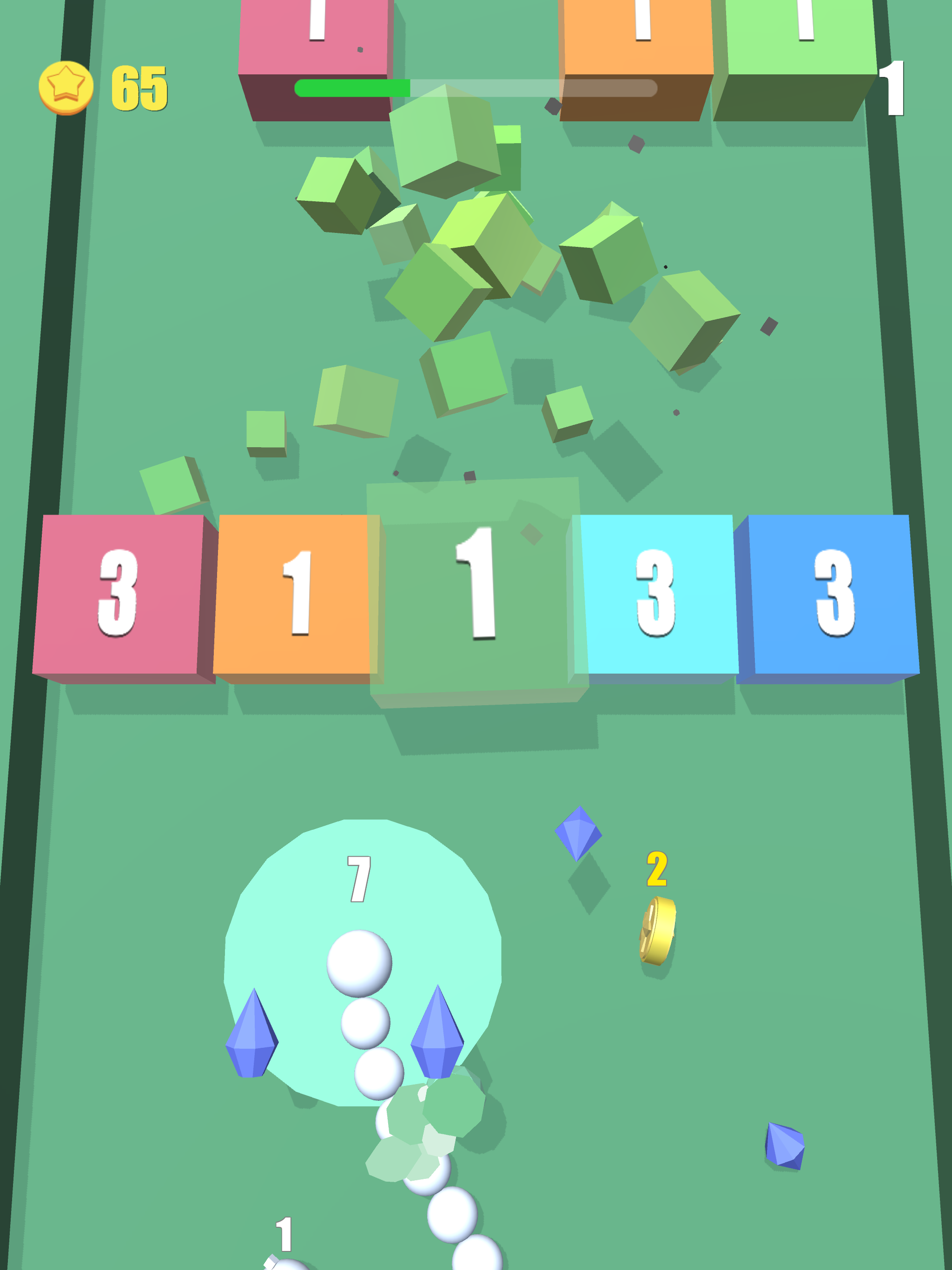 Snake dash - Cube breaker