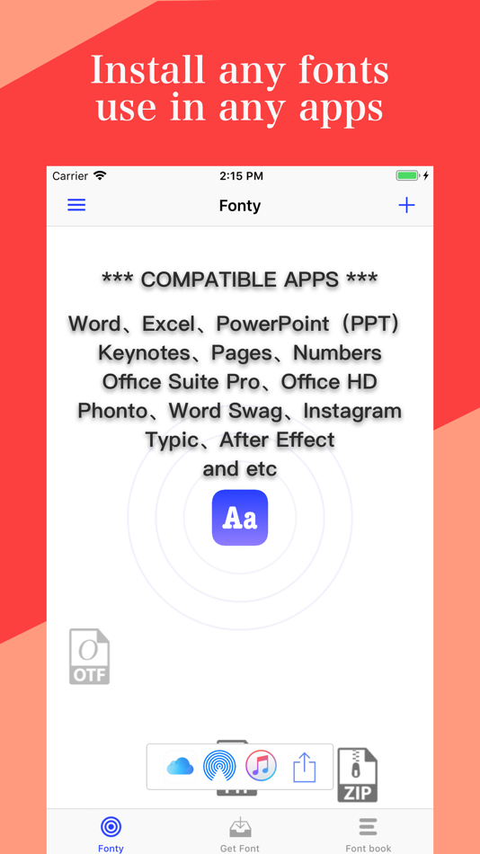 #4. Fonty - install any font (iOS) By: 青玲 朱