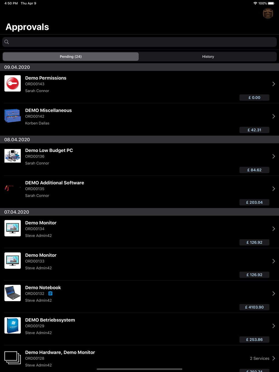 iPad screenshot