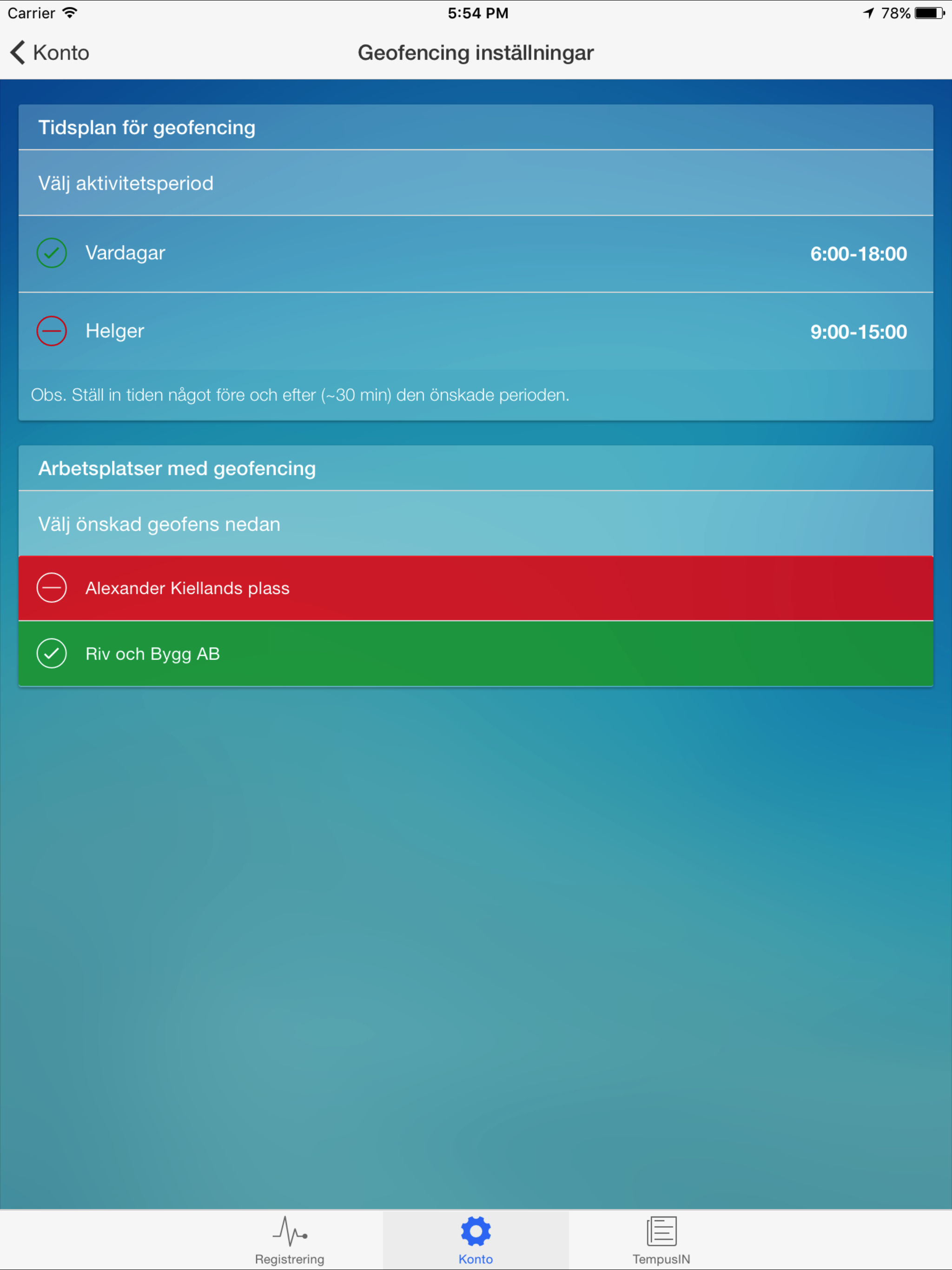 Personalliggare ID06 - MOA screenshot 8