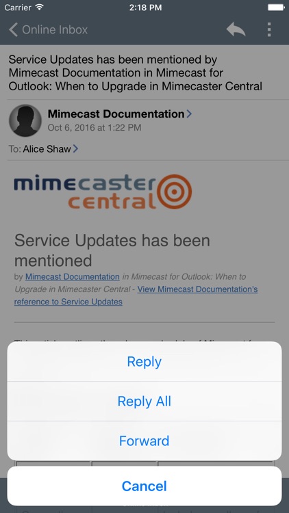 Mimecast Mobile