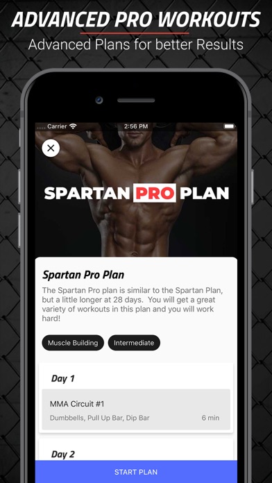 MMA Spartan Workouts Pro Screenshot