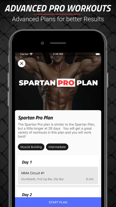 MMA Spartan Workouts Pro screenshot 3 of 10