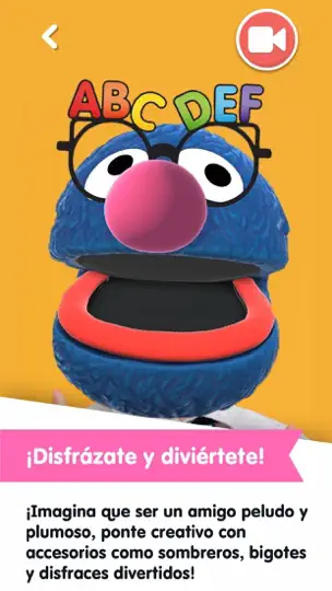 Captura de pantalla de Sesame Street Yourself en iPhone 4
