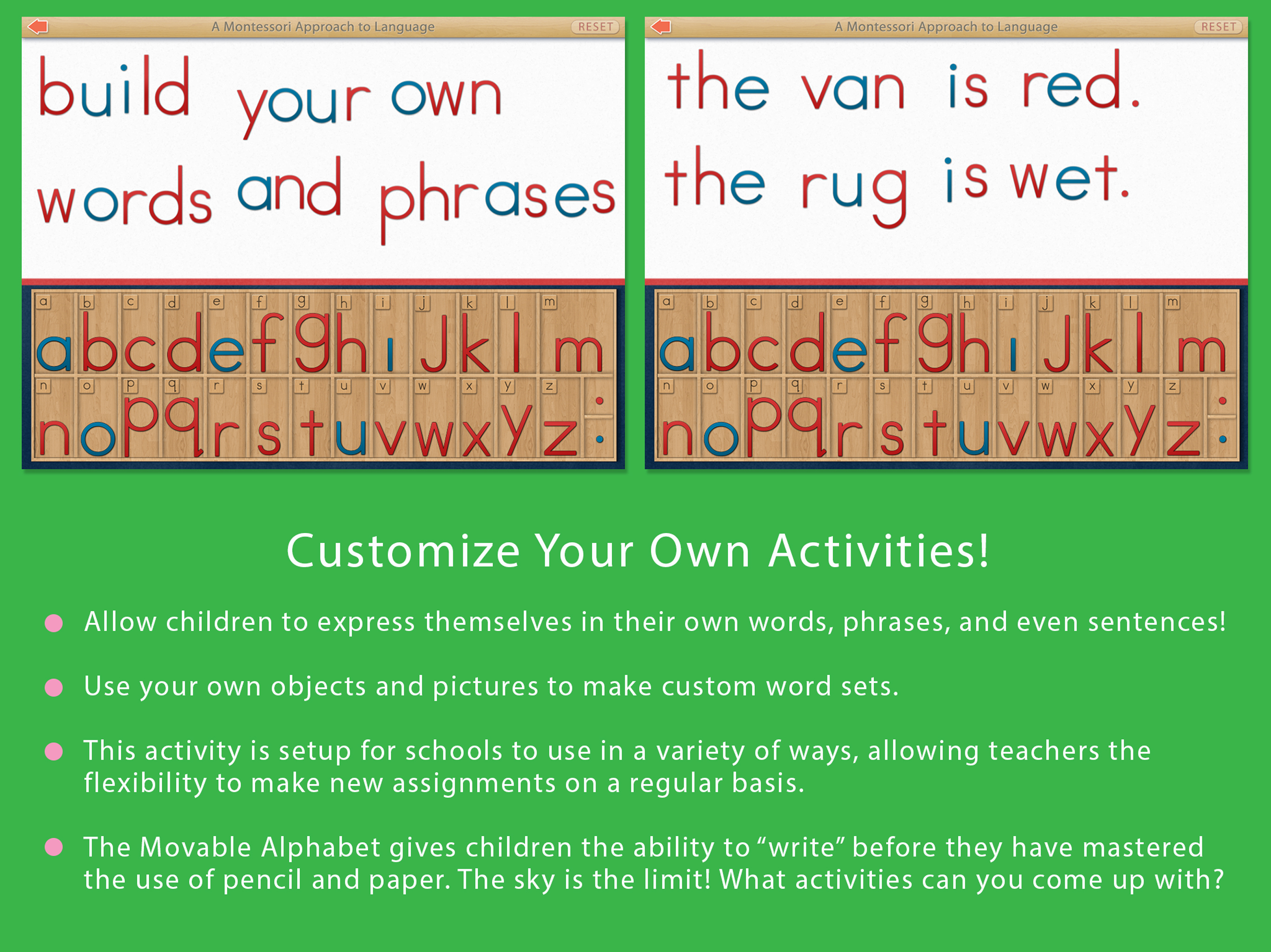Montessori Movable Alphabet