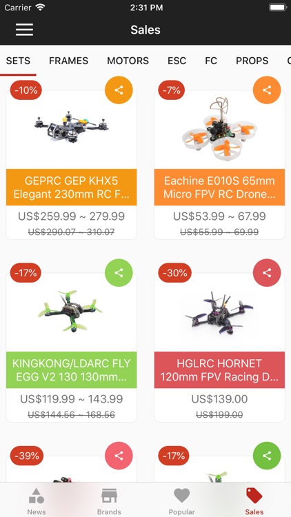 FPV Drone Parts