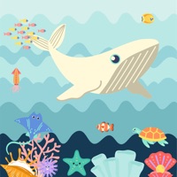 Colorful white whale -coloring apk
