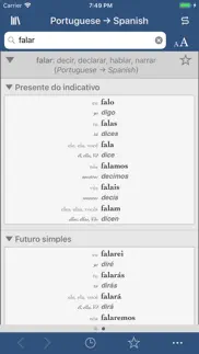 ultralingua spanish-portuguese iphone screenshot 2