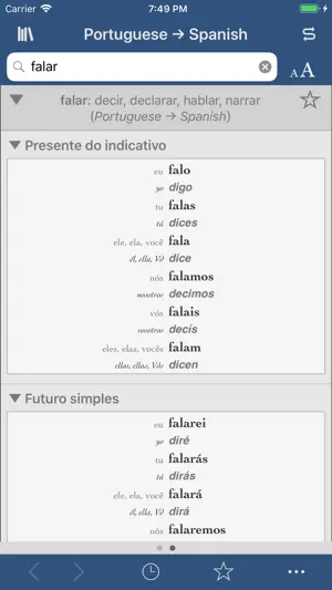 Ultralingua Spanish-Portuguese screenshot 2