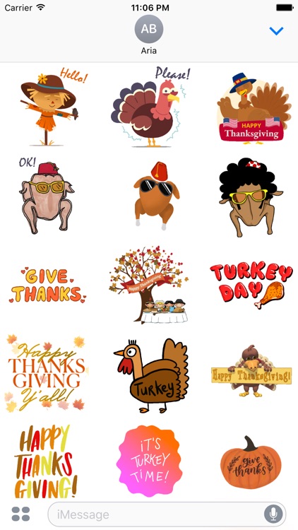 Happy Thanksgiving Sticker Gif