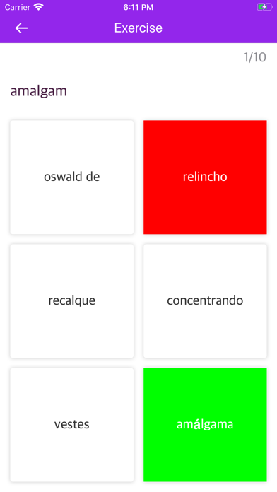 Portuguese Swahili Dictionary Screenshot
