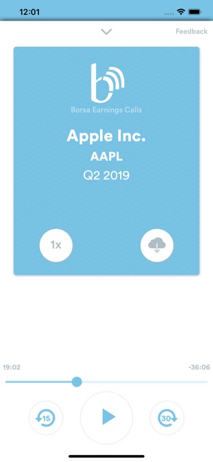 Earnings Calls on the App Store