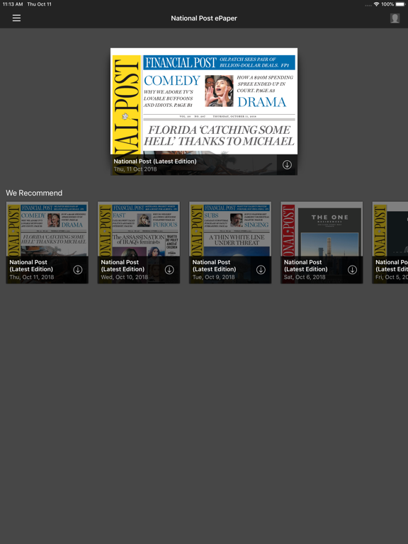 Screenshot #4 pour National Post ePaper