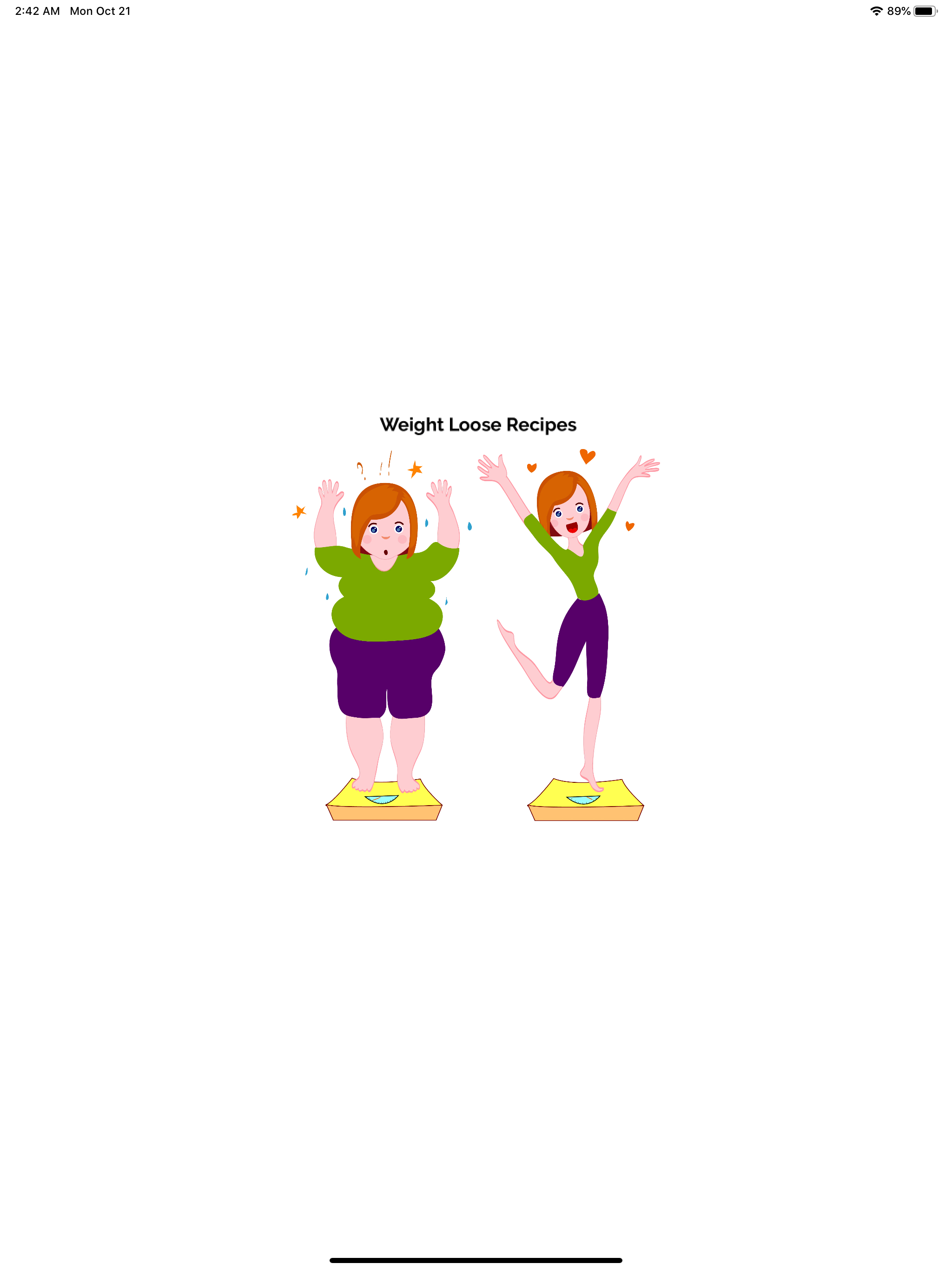 Weight Loose Recipe App