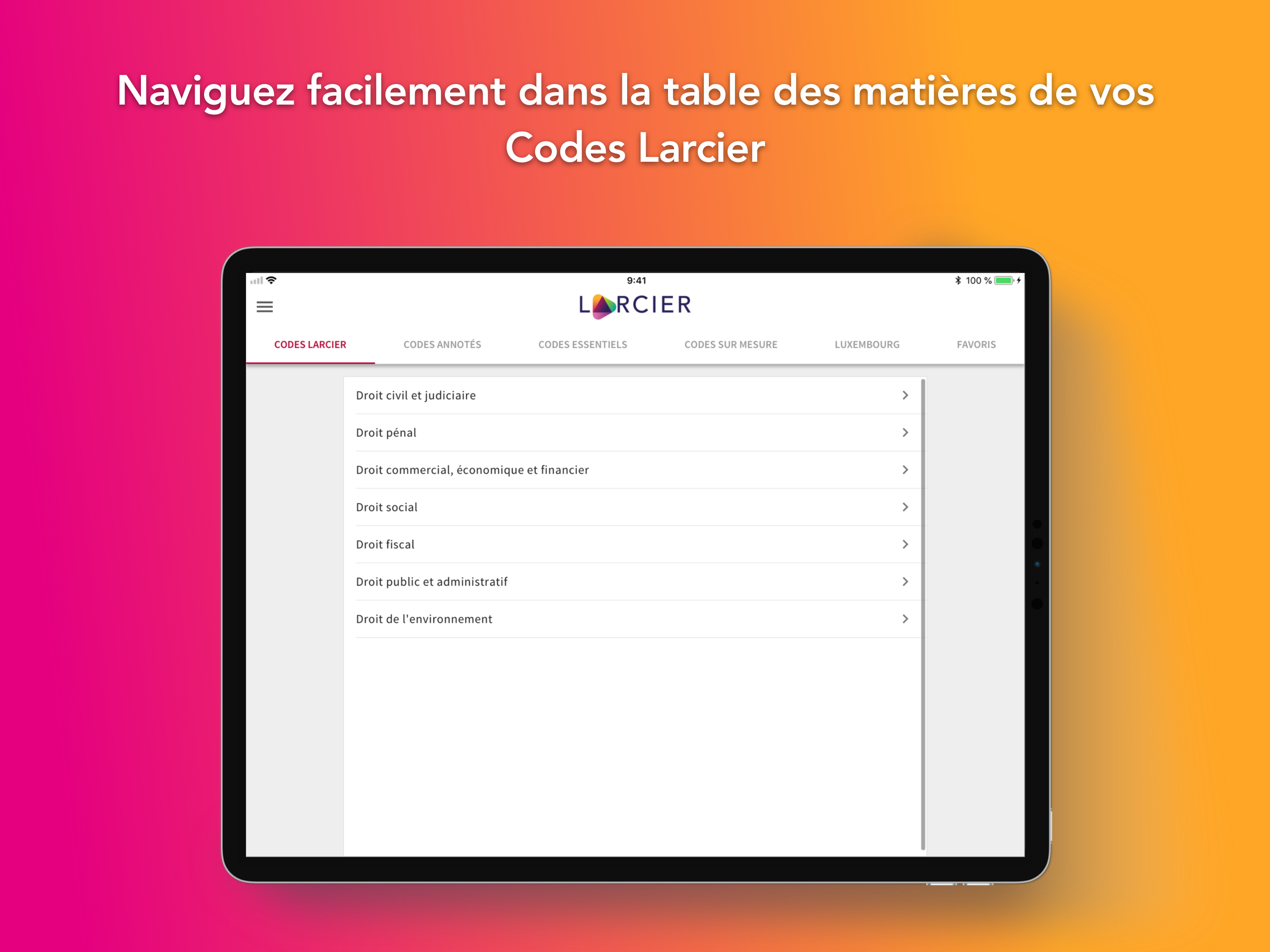 Larcier Code screenshot 3