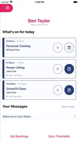 Game screenshot Gym Mate Member Mobile apk