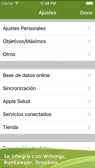 Captura de pantalla de CaloryGuard Pro en iPhone 5