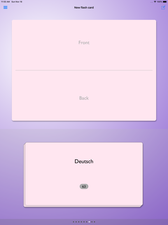 Intelli Flashcards iPad screenshot