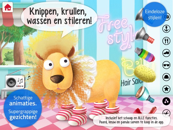 Silly Billy: Bij de kapper iPad app afbeelding 2