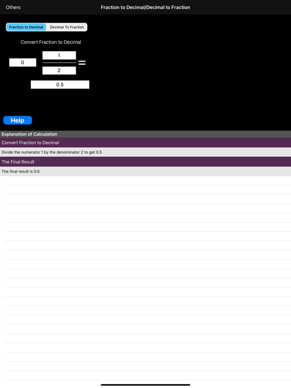 Screenshot #5 pour Fractions/Decimals/Fractions