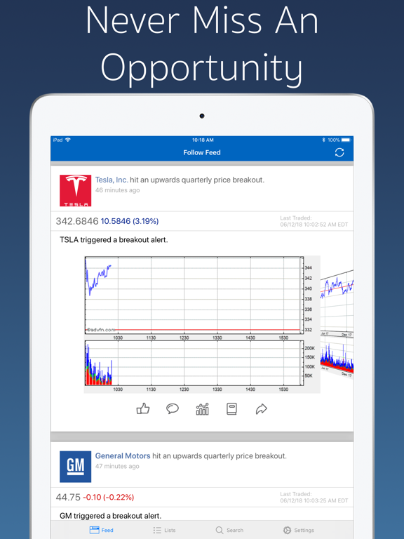 Follow Feed - Stocks, Crypto iPad screenshot 7 - Finance app