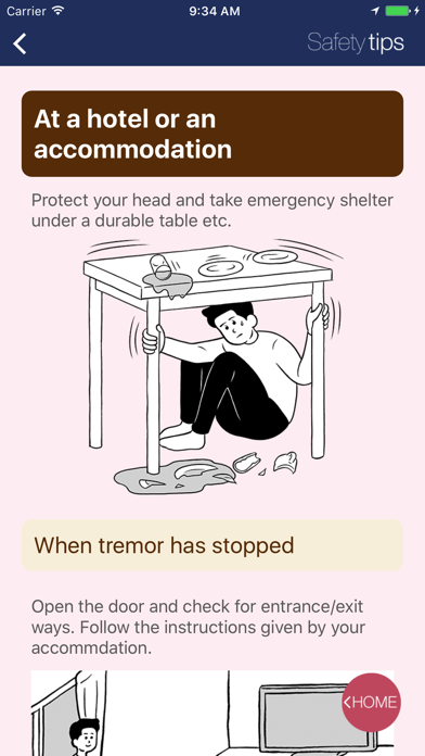 Safety tips Screenshot