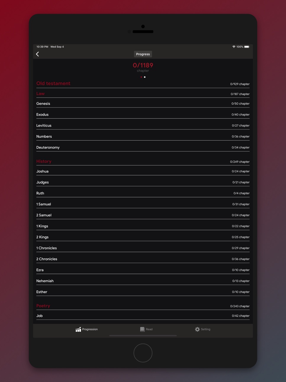 iPad screenshot