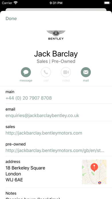 Screenshot #3 pour Bentley Dealer Locator