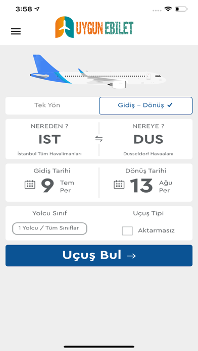 UygunEbilet Screenshot
