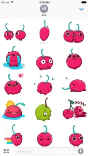 animated hot cherry sticker iphone screenshot 2