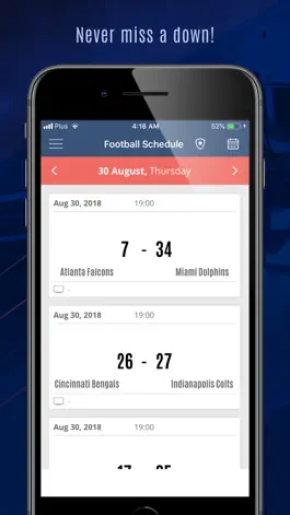 Game screenshot Football Schedule & Scores 23 apk