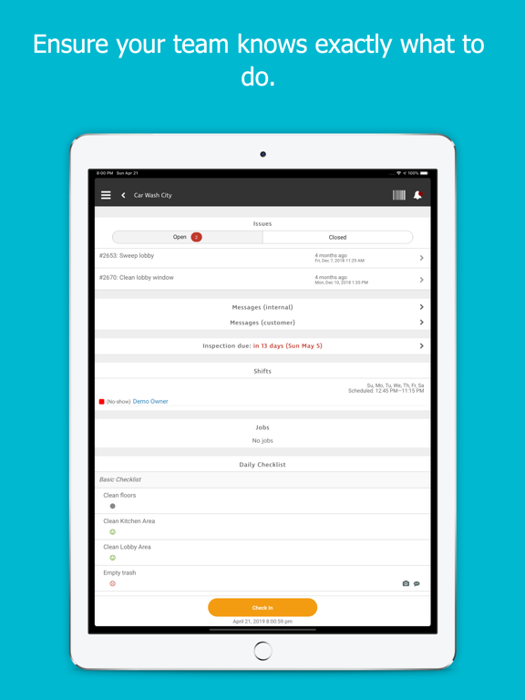Clean Smarts (Legacy) iPad screenshot 4 - Business app