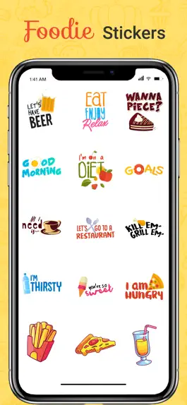 Game screenshot Foodie Stickers Fun apk