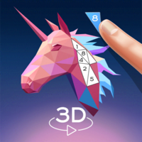 LowPoly 3D Art Paint by Numbe