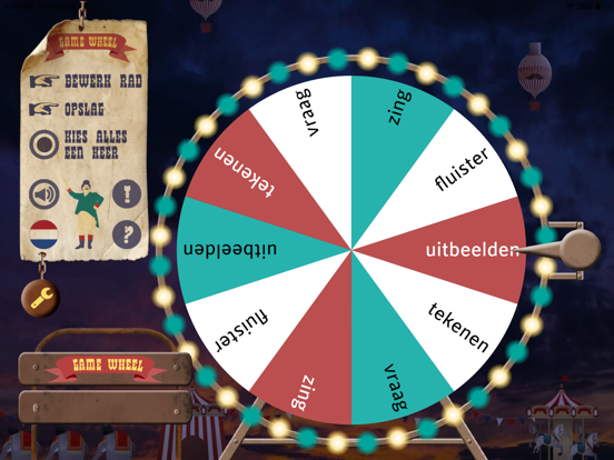 Game Wheel iPad app afbeelding 2