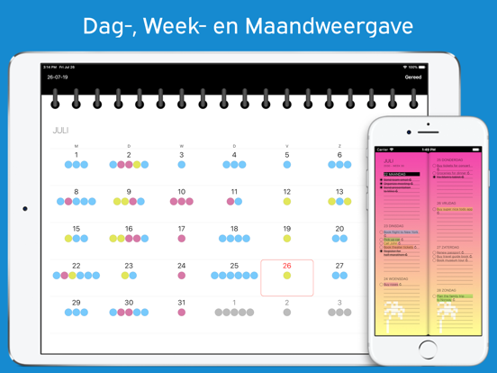 Takenagenda iPad app afbeelding 3