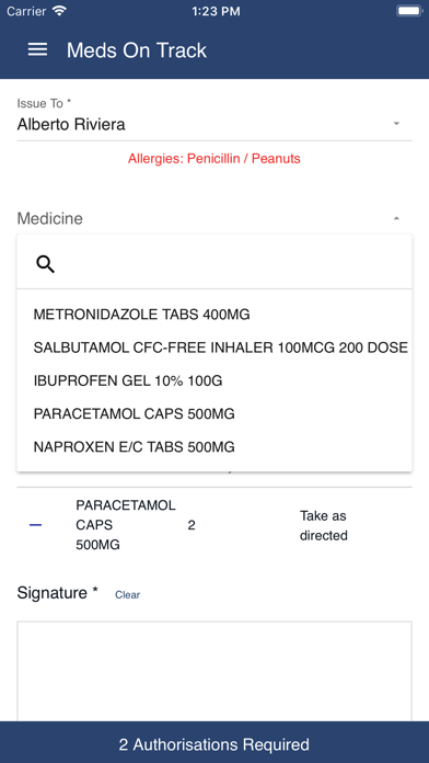 MedsOnTrack Screenshot