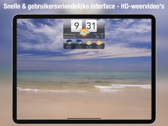 Weer HD Live iPad app afbeelding 5