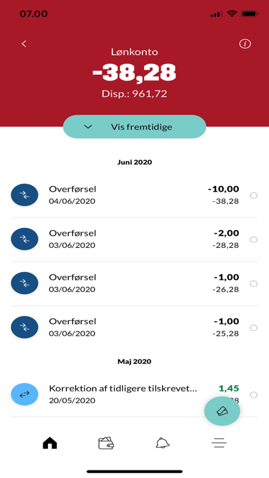 Mobilbank MiddelfartSparekasse Screenshot