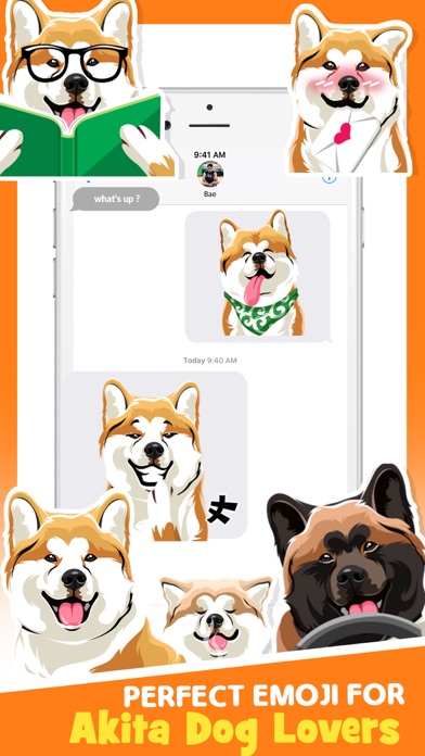 Screenshot #1 pour Akita Dog Animated Sticker App