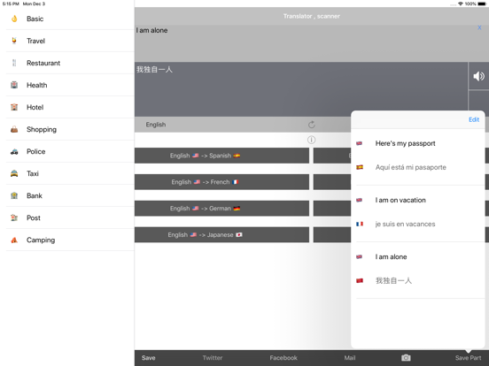 Translator , scanner iPad screenshot 3 - Utilities app