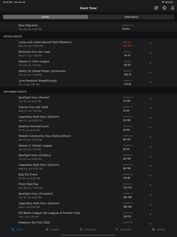 GO Field Guide iPad screenshot 1 - Reference app