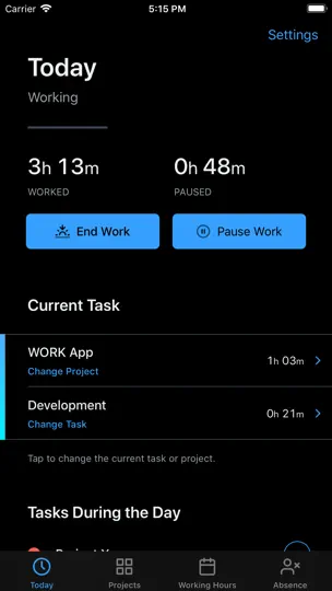 Capture d'écran de WORK • Time Sheet sur iPhone 2