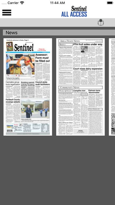Sentinel All Access iPhone screenshot