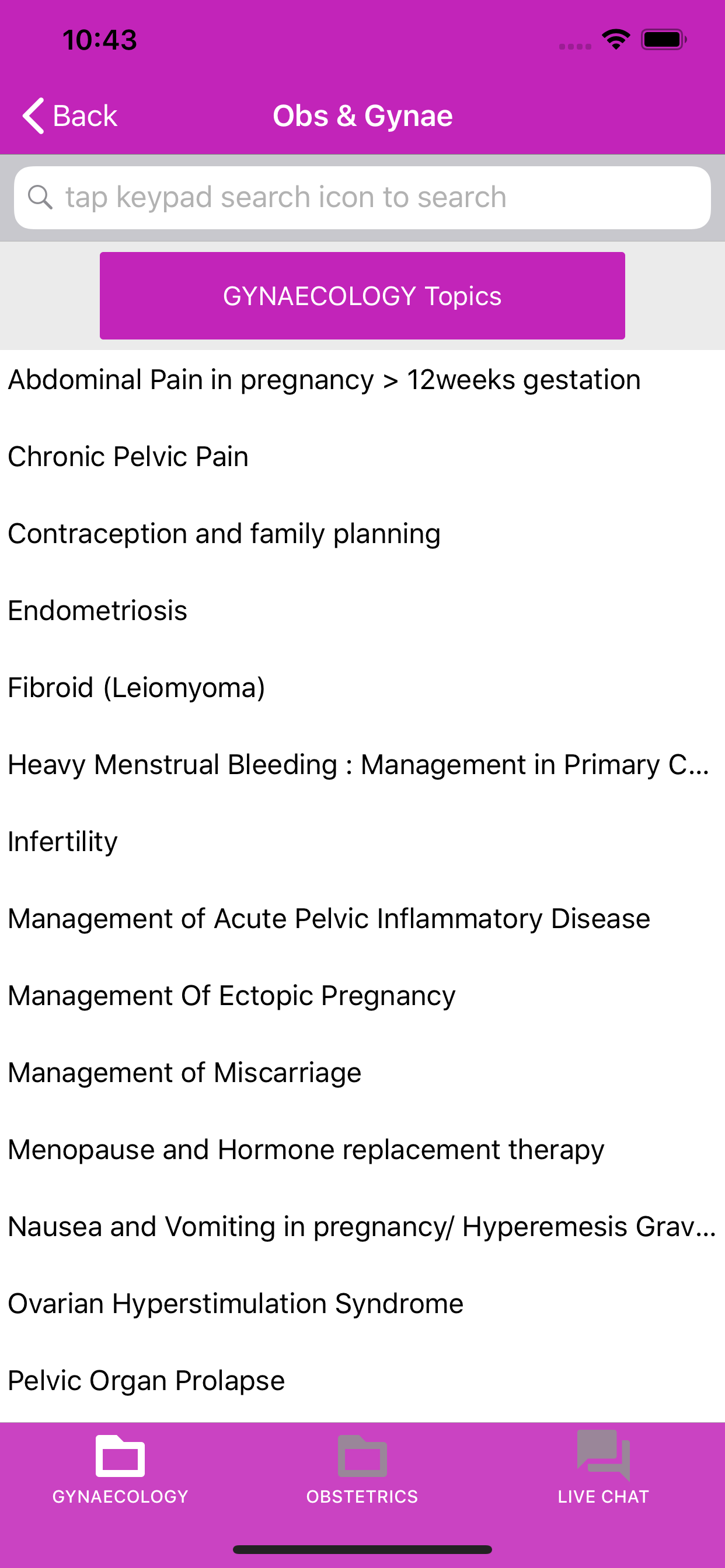 Obs & Gynae screenshot 3