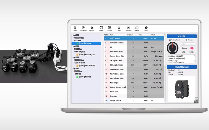 Screenshot #2 pour DYNAMIXEL Wizard 2.0