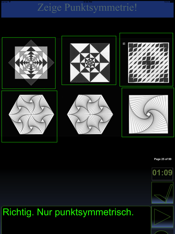 Screenshot #6 pour mathapp LU20 Symmetrie  Winkel