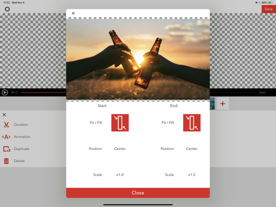 Screenshot #6 pour PicMov - Slideshow Editor
