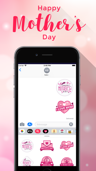 Happy Mother's Day Emojis Screenshot