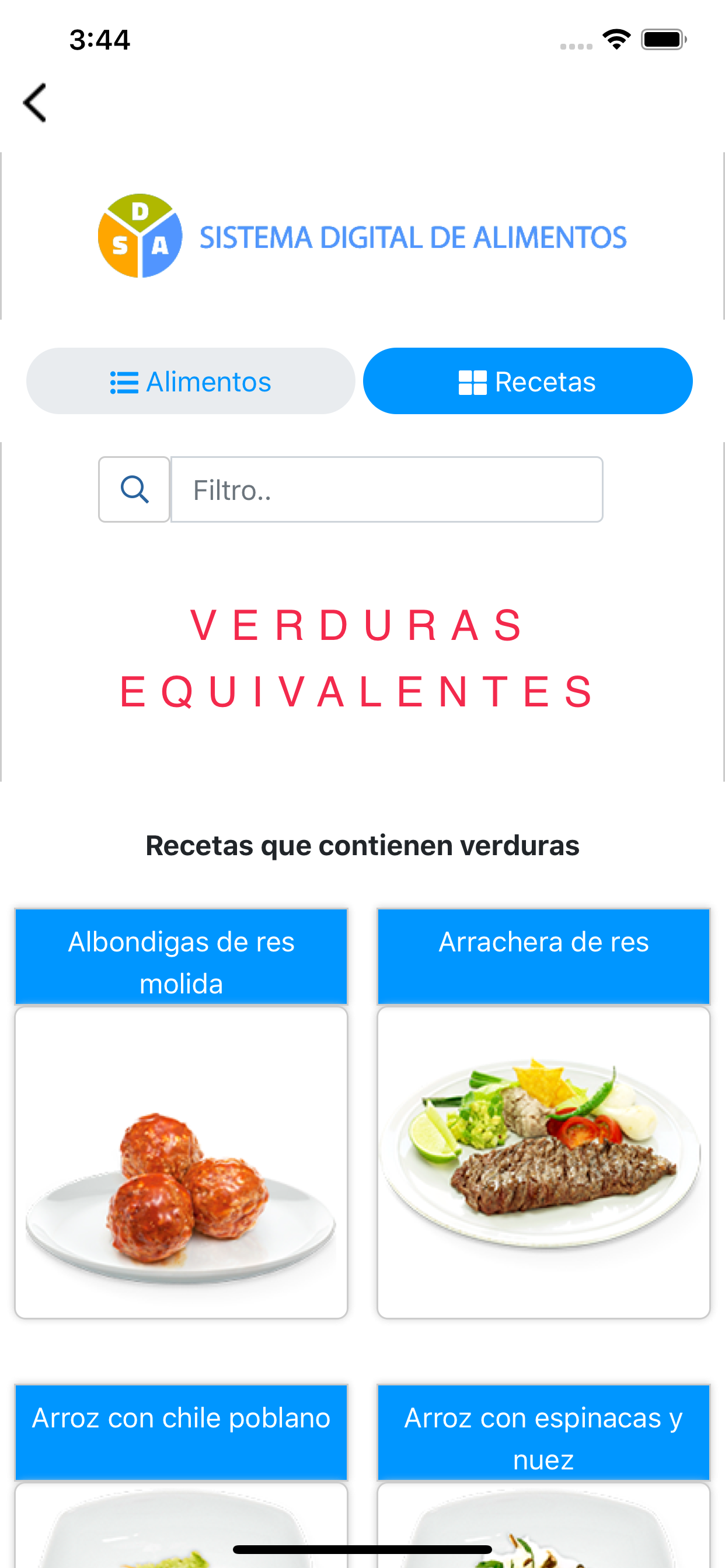Sistema Digital de Alimentos